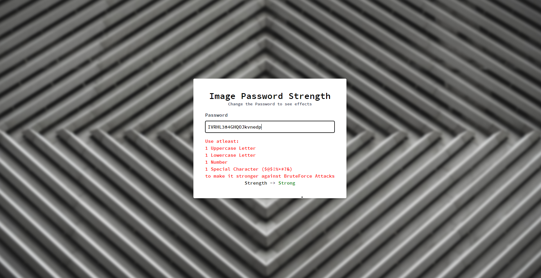 Password Strength Checker