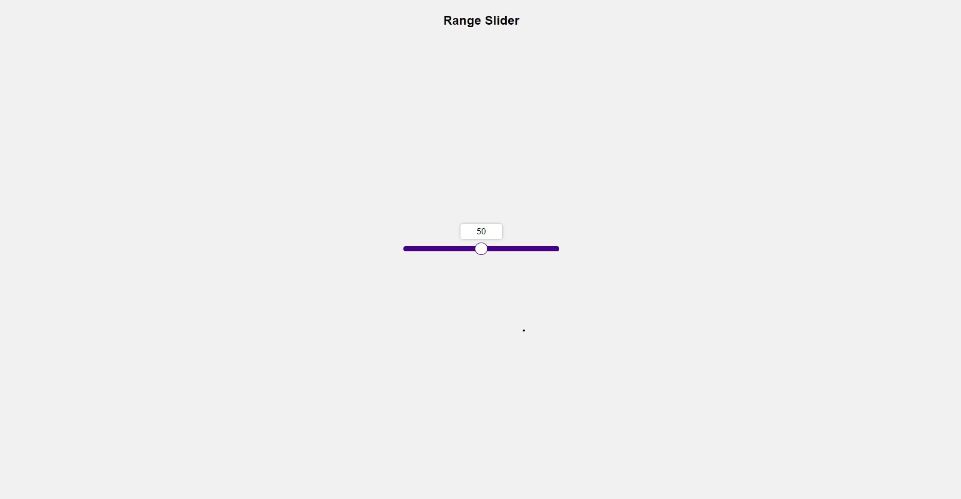 Range Slider