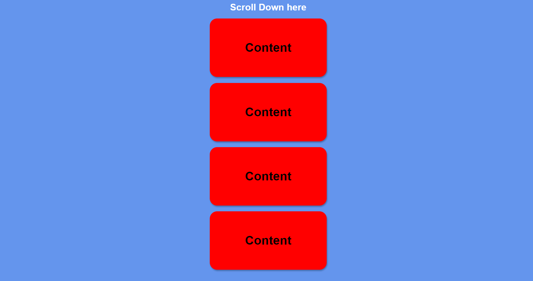 Scroll Animation